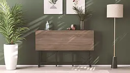 Стіл-книга трансформер Оріон 3 Ferrum-decor 750x1150x880 Чорний метал ДСП Дуб Сонома Трюфель 16 мм (FRD-105085) - мініатюра 11
