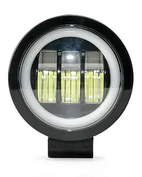 Світлодіодна додаткова LED фара 90х60 mm / Лінза з ДХО / 30W / 10Wх3 / 10-30V / 3500LM / 1 шт. - мініатюра 5