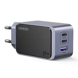 Мережевий зарядний пристрій UGREEN X553 до 65 Вт 2 USB-C + USB-A PD 3.0 QC 4.0+ PPS (35042)