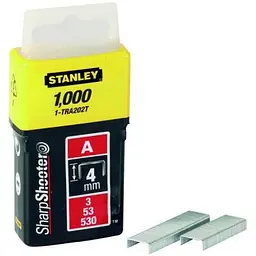 Скоби Stanley Light Duty тип а, 4мм, 1000шт (1-TRA202T) - мініатюра 2