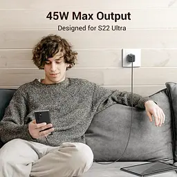 Блок живлення зарядний пристрій Ugreen CD294 Nexode 45 W Charger сірий (90573) - мініатюра 5
