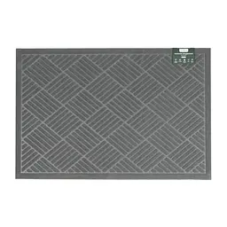Килимок придверний Eco Fabric Смужки без кромки сірий 60 х 90 см (6090-008)