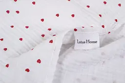 Рушник Lotus Home - Molly Heart muslin light 50x90 - мініатюра 5