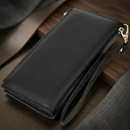Класичний гаманець-клатч ST Leather 19373 чорний - мініатюра 3