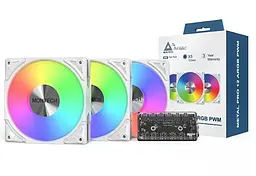 Вентилятор для корпуса 120MM METAL PRO 12 ARGB 3 PACK (W) MONTECH - мініатюра 4