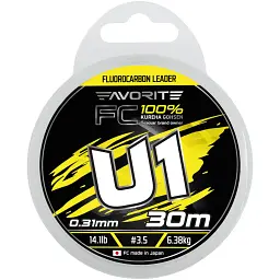 Флюорокарбон Favorite U1 FC 30 м 3.5/0.31 мм 14.1 lb/6.38 кг - мініатюра 2