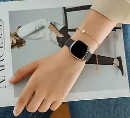Міланський сітчастий ремінець Primo для годинника Fitbit Versa 3/Fitbit Sense Black L - мініатюра 6