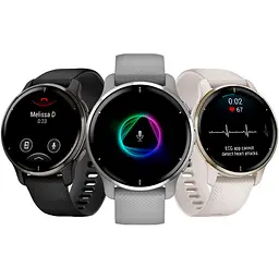 Смарт-годинник Garmin Venu 2 Plus Silver Stainless Steel Bezel with Powder Gray Case and Silicone Band [010-02496-00] [89372] - мініатюра 9