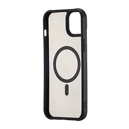 Чохол Silicone Matte Case with MagSafe iPhone 15 Plus Black - мініатюра 2