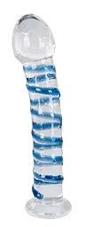 Фалоімітатор You2Toys Arts Clair Bleu Majestueux 18 см мульти - мініатюра 2