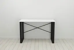 Письмовий стіл Ferrum-decor Драйв 750x1400x700 Чорний метал ДСП Біле 16 мм (FRD-103192) - мініатюра 5