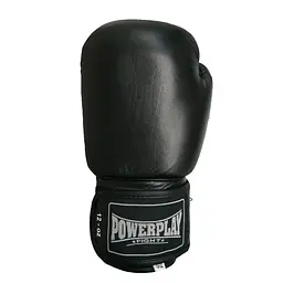 Рукавиці боксерські Power Play PP 3088, Black - 10 унцій - мініатюра 2