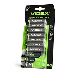Батарейка лужна VIDEX LR6/AA 20шт BLISTER VIDEX (28234-000)