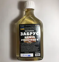 Настоянка на забрусі бджолиному різнотрав'я 200 мл