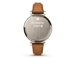 Смарт-годинник Garmin Lily 2 Cream Gold with Tan Leather Band (010-02839-60) - мініатюра 4