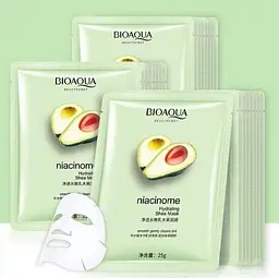 Маска для обличчя Bioaqua з екстрактом авокадо і маслом ши Niacinome Hydrating Shea Mask 25 г - мініатюра 2