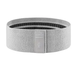 Тканева гумка для фітнесу та спорту PowerPlay 4111 Hip Band S Heavy Сіра (d_64cm) (PP_4111_Grey_S)