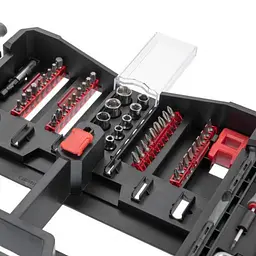 Набір викруток INTERTOOL VT-3363, 63 предмети, біти та головки, Cr-V сталь, кейс-органайзер - мініатюра 7
