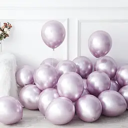 Кулька повітряна латексна 30 см (50) металік рожевий, IDEA7-DL-024 - мініатюра 3