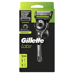 Станок для гоління чоловічий Gillette Labs з 1 змінним картриджем - мініатюра 2
