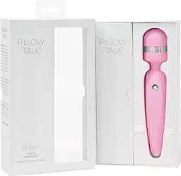 Розкішний вібромасажер PILLOW TALK - Cheeky з кристалом Swarovsky, плавне підвищення потужності - мініатюра 10