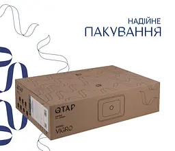 Раковина накладна Qtap Virgo N 560х380х130 мм, White, прямокутна, без донного клапана QT18116308W - мініатюра 5