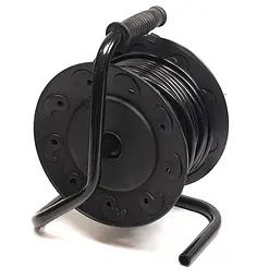 Подовжувач на котушці PowerPlant 20 м, 3x1.5мм2, 10А, 4 розетки (JY-2002/20) - мініатюра 3