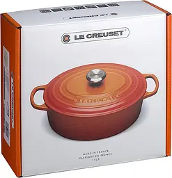 Кастрюля с крышкой Le Creuset Signature Cast Iron Oval Casserole 21178270602430 27 см 4.1 л вишневый - миниатюра 7