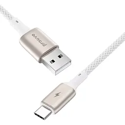 Кабель Proove Dense Metal USB-A to USB-С 1m White (CCDM20001202) [133339] - мініатюра 3