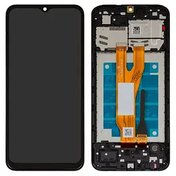 Дисплей Samsung A032 Galaxy A03 Core, чорний, з рамкою, Original (PRC), original glass