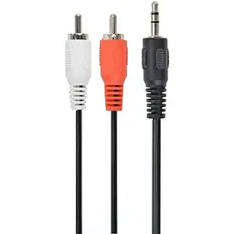 Кабель звуковий Cablexpert 3.5мм(джек) - 2xRCA(тюльпан) 1.5м (CCA-458-1.5M)