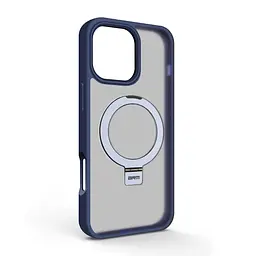 Чехол для Apple iPhone 16 Pro Max, Unit Stand, синий, MagSafe, противоударный защитный чехол-панель с подставкой, поддержкой магнитных держателей и беспроводной зарядки, защита всего корпуса, силикон + поликарбонат, ArmorStandart (ARM78737)