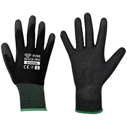Рукавички захисні Bradas PURE BLACK PRO поліуретан розмір 11 RWPBCP11