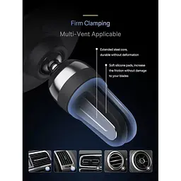 Автомобільний утримувач холдер Baseus C01 Magnetic Phone Holder Air Outlet Version SUCC000101 Black - мініатюра 10