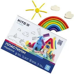 Пластилін восковий Kite Classic 8 кольорів 160 г (K-082) - мініатюра 6