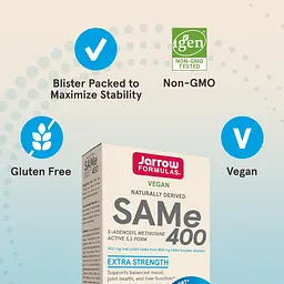 Дисульфат Тозилат Jarrow Formulas SAMe 400 мг 30 таблеток - мініатюра 3