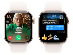 Смарт-годинник Apple Watch Series 10 GPS 46mm Rose Gold Alu. Case w. Light Blush Sport Band - M/L (MWWU3) - мініатюра 5