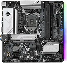 Материнська плата AsRock B560M Steel Legend (B560M Steel Legend) (Socket 1200, Intel B560, Micro-ATX) Б/в