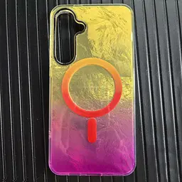 Чохол TPU Shiny Mountain (MagFit) для Samsung Galaxy S24 Yellow / Pink - мініатюра 4