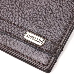 Надійний затиск із натуральної зернистої шкіри Canpellini 21517 коричневий - мініатюра 9