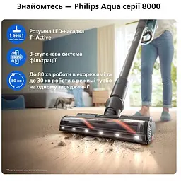 Пилосос акумуляторний Philips XC8157/01 - мініатюра 3