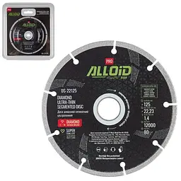 Alloid Pro. Диск алмазний сегментний ультратонкий 125мм