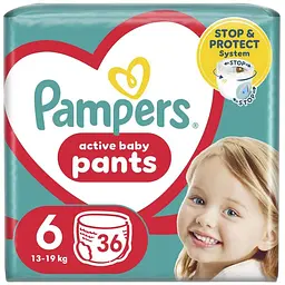 Підгузки Pampers трусики Pants Giant Розмір 6 (15+ кг) 36 шт. (8006540069028)