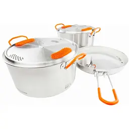 Набір посуду GSI Glacier Stainless Base Camper Medium