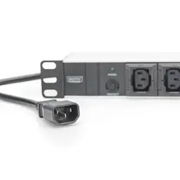 Силовий блок 19 1U w/PDU 10xC13, 10A, 250V, вилка C14 Digitus (DN-95404) - мініатюра 6
