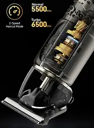 Машинка для стрижки волос Enchen GoldStone 1 Black - мініатюра 7