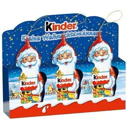 Шоколадний Дід Мороз на ялинку Kinder Santa Chocolate Set 3x15 г
