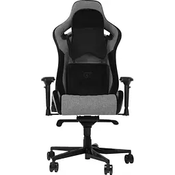 Геймерське крісло GT Racer X-0724 Fabric Gray/Black Suede [121438]