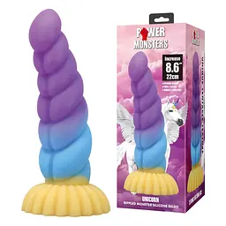 Фалоімітатор Power Monsters Unicorn, 22 см (мульті) - мініатюра 8