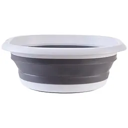 Миска складана MBM My Home KP-76 L 10 л біло-сіра (KP-76 L WHITE/GRAY)